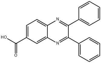 2,3-ジフェニルキノキサリン-6-カルボン酸 化学構造式