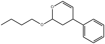 2-丁氧基-3,4-二氢-4-苯基-2H-吡喃 结构式