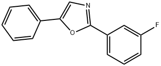 2-(3-fluorophenyl)-5-phenyloxazole Struktur