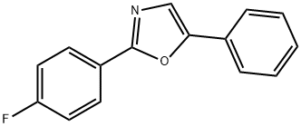 2-(4-フルオロフェニル)-5-フェニルオキサゾール 化学構造式