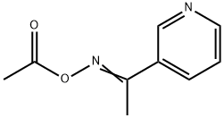 (E)-1-(3-Pyridyl)ethanone O-acetyl oxime Struktur