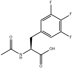 N-ACETYL-3-(3,4,5-TRIFLUORO-PHENYL)-DL-ALANINE
 Struktur