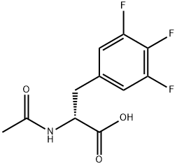 (R)-(3,4,5-三氟苯基)-2-N-乙酰基-丙酸, 324028-12-8, 结构式