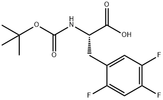 BOC-L-2,4,5-三氟苯丙氨酸, 324028-27-5, 结构式