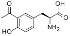 (2S)-3-(3-ACETYL-4-HYDROXYPHENYL)-2-AMINOPROPANOIC ACID Structure