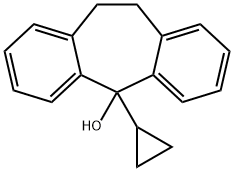 5-Cyclopropyl-10,11-dihydro-5H-dibenzo[a,d]cyclohepten-5-ol Struktur