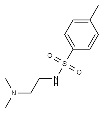 N-[2-(ジメチルアミノ)エチル]-4-メチルベンゼンスルホンアミド 化学構造式