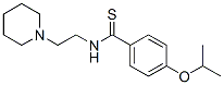 p-Isopropoxy-N-(2-piperidinoethyl)thiobenzamide Structure