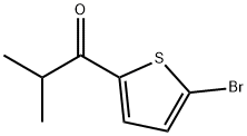 1-(5-ブロモ-2-チエニル)-2-メチルプロパン-1-オン 化学構造式