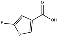 5 - 氟 - 噻吩 - 3 - 羧酸 结构式