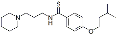 p-(Isopentyloxy)-N-(3-piperidinopropyl)thiobenzamide Structure