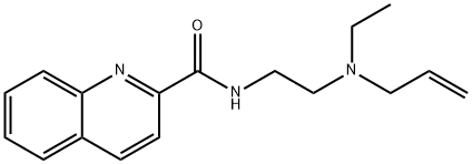 N-[2-(Allylethylamino)ethyl]-2-quinolinecarboxamide 结构式