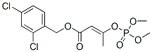 (E)-3-[(ジメトキシホスフィニル)オキシ]-2-ブテン酸2,4-ジクロロベンジル 化学構造式
