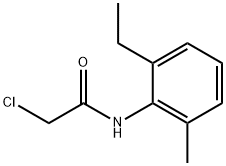 2-クロロ-N-(2-エチル-6-メチルフェニル)アセトアミド 化学構造式