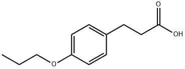 3-(4-プロポキシフェニル)プロパン酸 化学構造式