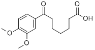 7-(3,4-ジメトキシフェニル)-7-オキソヘプタン酸 化学構造式