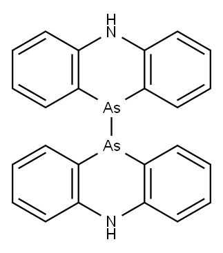 10,10'-ビ(5,10-ジヒドロフェナルサジン) 化学構造式
