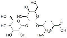 (2S)-2,6-diamino-5-[(2R,3R,4S,5R,6R)-4,5-dihydroxy-6-(hydroxymethyl)-3-[(2R,3R,5S,6R)-3,4,5-trihydroxy-6-(hydroxymethyl)oxan-2-yl]oxyoxan-2-yl]oxyhexanoic acid Structure