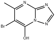 6-bromo-5-methyl-1,2,4-triazolo[1,5-a]pyrimidin-7-ol Struktur