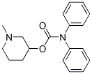 (1-methyl-3-piperidyl) N,N-diphenylcarbamate 结构式