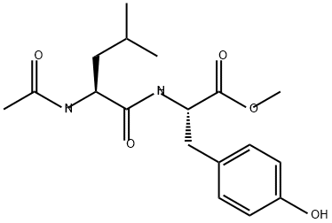 N-acetylleucyl-tyrosine methyl ester Structure