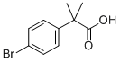 2-(4-溴苯基)-2-甲基丙酸, 32454-35-6, 结构式