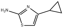 4-シクロプロピルチアゾール-2-アミン 化学構造式