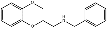 N-(2-(2-甲氧基苯氧基)乙基)苄胺盐酸盐, 3246-03-5, 结构式