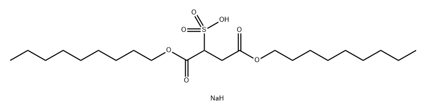 sodium 1,4-dinonyl sulphonatosuccinate  Struktur