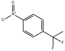 1-(1,1-二氟乙基)-4-硝基苯 结构式