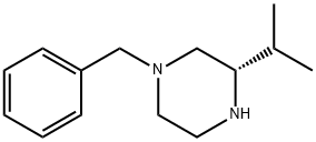 (S)-1-ベンジル-3-イソプロピルピペラジン 化学構造式