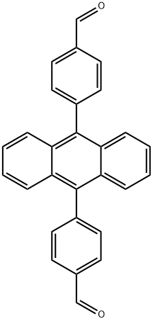 9,10-Bis(4-formylphenyl)anthracene Structure