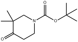 1-BOC-3,3-二甲基-4-氧代哌啶, 324769-06-4, 结构式