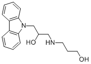 3-((3-(9H-咔唑-9-基)-2-羟丙基)氨基)丙-1-醇, 324773-66-2, 结构式