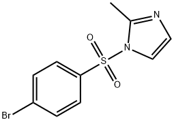 1-((4-ブロモフェニル)スルホニル)-2-メチル-1H-イミダゾール 化学構造式