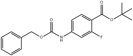 T-BUTYL-4-N-Z-AMINO-2-FLUORO-BENZOATE Structure