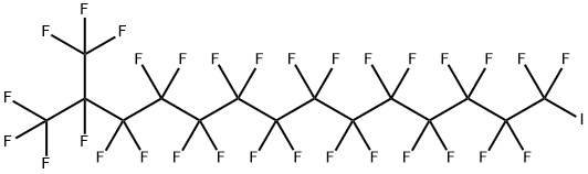 octacosafluoro-14-iodo-2-(trifluoromethyl)tetradecane Structure