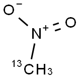 ニトロメタン (13C, 99%) 化学構造式