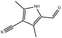 Pyrrole-3-carbonitrile, 5-formyl-2,4-dimethyl- (8CI) 结构式