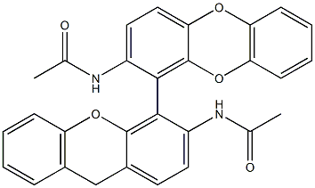 N,N'-(9,9',10,10'-tetrahydro-9,9',10',10'-tetraoxo[1,1'-bianthracene]-2,2'-diyl)bisacetamide Structure