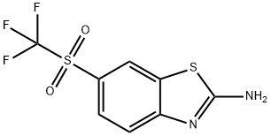 2-Amino-6-(trifluoromethanesufonyl)benzothiazole ,325-83-7,结构式