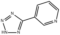 5-(3-ピリジル)-1H-テトラゾール 化学構造式
