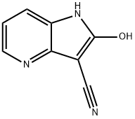 2-ヒドロキシ-1H-ピロロ[3,2-b]ピリジン-3-カルボニトリル 化学構造式