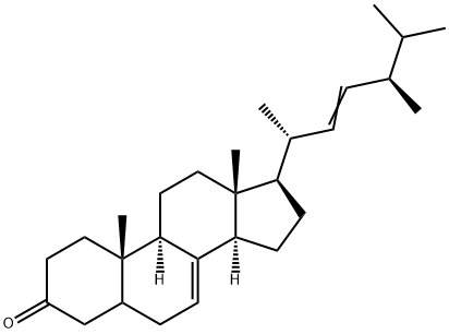 麦角甾-7,22-二烯-3-酮,32507-77-0,结构式