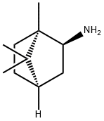 [1R,4R,(+)]-1,7,7-トリメチルビシクロ[2.2.1]ヘプタン-2β-アミン 化学構造式