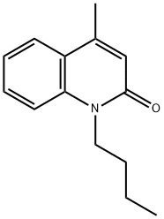 1-butyl-4-methyl-2(1H)quinoline Struktur