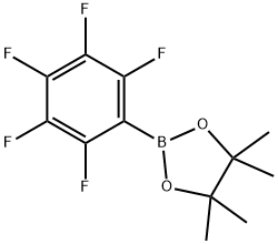 PERFLUOROPHENYLBORONIC ACID, PINACOL ESTER, 325142-81-2, 结构式