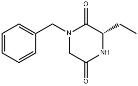1-BENZYL-3(S)-ETHYL-PIPERAZINE-2,5-DIONE Structure