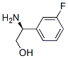 (S)-2-アミノ-2-(3-フルオロフェニル)エタノール 化学構造式