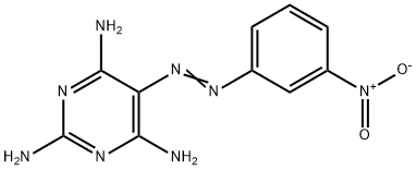 Pyrimidine, 5-(m-nitrophenylazo)-2,4,6-triamino- Structure
